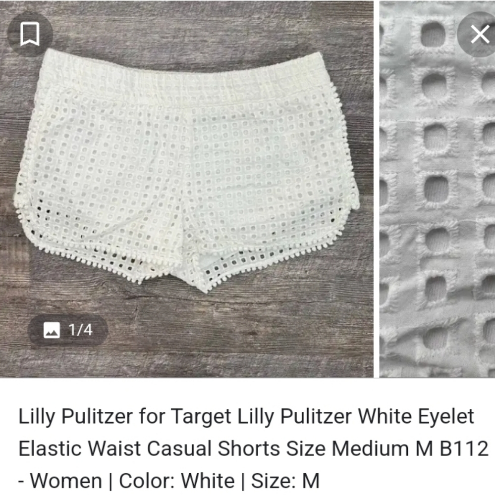 Lily Pulitzer Eyelet White Shorts - Picture 7 of 9